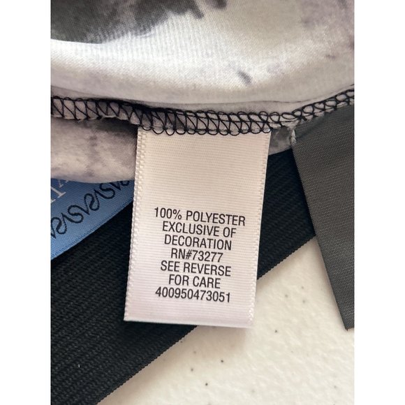 Simply Vera, Vera Wang Black & White Sleeveless Maxi Dress, Size Medium - Picture 7 of 8